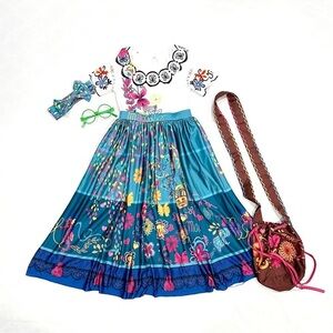 Disney Encanto Mirabel 4pc Halloween Costume Cosplay Dress Up